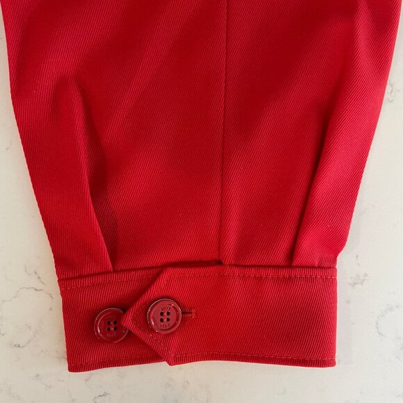 Hugo Boss Tunnai Wool Poly Relaxed Fit Cargo Pants Button Cuff Red Sz 8 NWOT - Picture 7 of 16